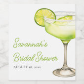 Margs & Matrimons Limon Cocktail Brautparty Weinetikett (Einzelnes Label)