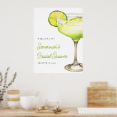 Margs & Matrimons Limones Brautparty Begrüßungszei Poster (Küche)