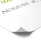 Margs & Matrimons Limones Brautparty Begrüßungszei Poster (Ecke)