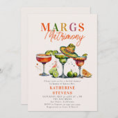 Margs Matrimons Margaritas Cocktails Brautparty Einladung (Vorne/Hinten)