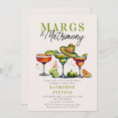 Margs Matrimons Margaritas Colorful Brautparty Einladung (Vorne/Hinten)