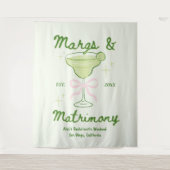Margs & Matrimony Bachelorette Backdrop Wandteppich (Vorderseite)