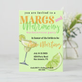 Margs & Matrimony Bachelorette Einladung (Stehend Vorderseite)