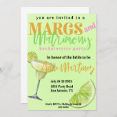 Margs & Matrimony Bachelorette Einladung (Vorne/Hinten)