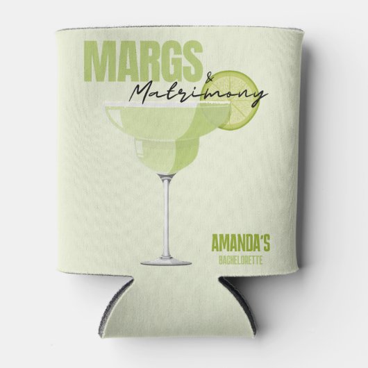 Margs & Matrimony Bachelorette Favors Dosenkühler (Vorderseite)