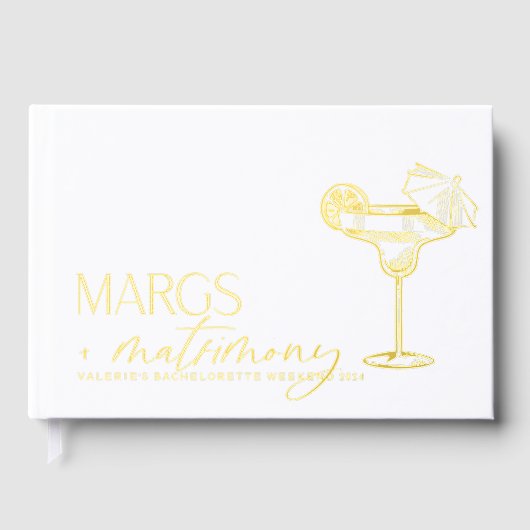 Margs & Matrimony Bachelorette Foto Gästebuch (Vorderseite)