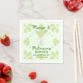 Margs & Matrimony Bachelorette Napkin Serviette (Beispiel)