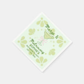 Margs & Matrimony Bachelorette Napkin Serviette (Ecke)
