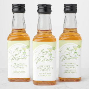 Margs Matrimony Bachelorette Personalisiert Alkoholflaschenetikett