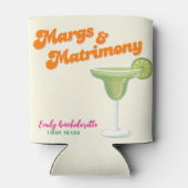 Margs & Matrimony Bachelorette Weekend Party Dosenkühler (Rückseite)