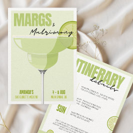 Margs & Matrimony Bachelorette Wochenende Einladung