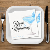 Margs & Matrimony Blue Margarita Brautparty Serviette