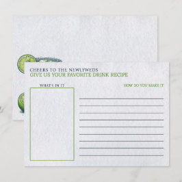 Margs & Matrimony Brautparty Drink Rezept Begleitkarte