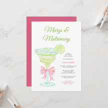 Margs & Matrimony Brautparty-Einladung