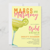 Margs & Matrimony Brautparty Modernes Lemon Limon Einladung (Vorderseite)