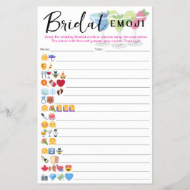 Margs & Matrimony Bridal Emoji Answers Flyer