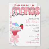 Margs & Matrimony Coquette Bow Junggeselinnen-Absc Einladung (Vorne/Hinten)