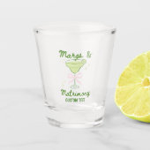 Margs & Matrimony Custom Shot Glass Schnapsglas (Vorderseite)