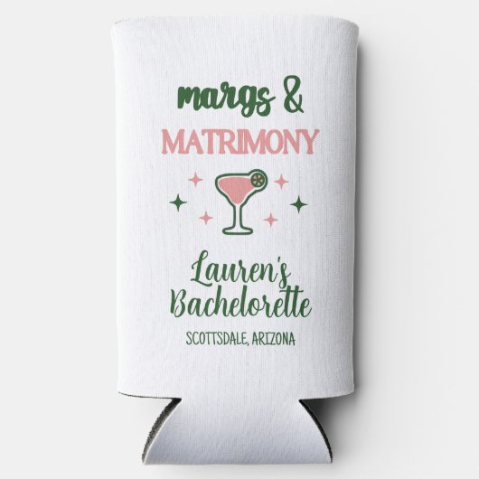 Margs & Matrimony - Das Party Selters Dosenkühler (Vorderseite)