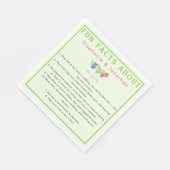 Margs & Matrimony Fun Fakten Ehepaare Serviette (Ecke)