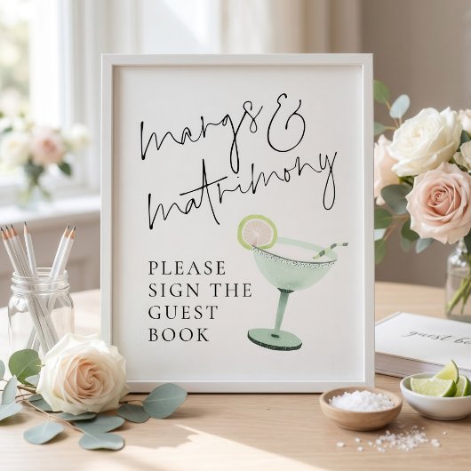 Margs Matrimony Gästebuch Zeichen Brautparty 