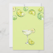 Margs & Matrimony Green Groovy Brautparty Einladung (Rückseite)