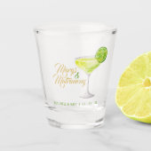 Margs & Matrimony Green Margarita Brautparty Schnapsglas (Vorderseite)