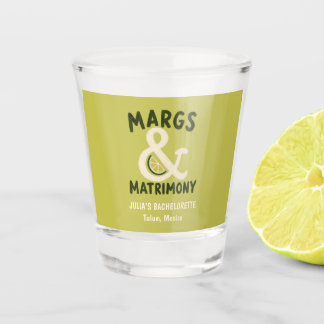 Margs & Matrimony Limettengrüner Junggesellinnenab Schnapsglas