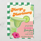 Margs & Matrimony Limones Brautparty Einladung (Vorne/Hinten)