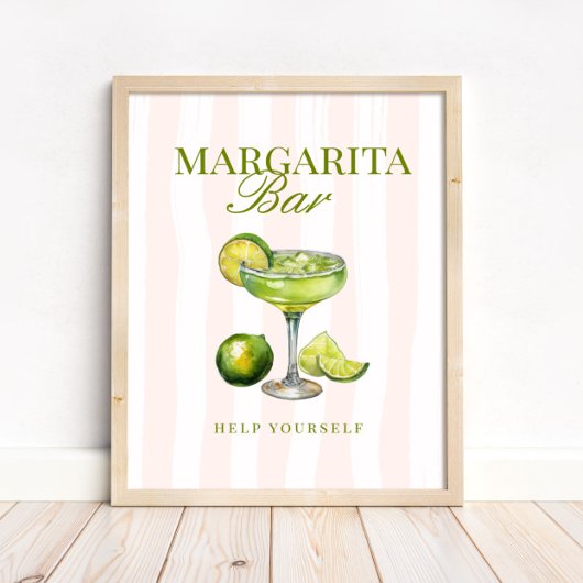 Margs & Matrimony Margarita Bar Schild