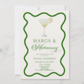 Margs & Matrimony Margarita Brautparty Einladung (Vorderseite)