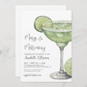Margs & Matrimony Margarita Bridal Shower Einladung (Vorne/Hinten)
