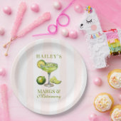Margs & Matrimony Margarita Bridal Shower Pappteller (Party)