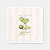 Margs & Matrimony Margarita Bridal Shower Serviette (Vorderseite)