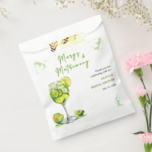 Margs & Matrimony Margarita Cocktail Bridal Shower Geschenktütchen (Versiegelt)