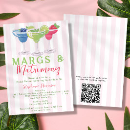 Margs & Matrimony Margarita QR Code Brautparty Einladung