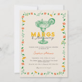 Margs & Matrimony Margaritas Coctail Bridal Dusche Einladung (Vorderseite)