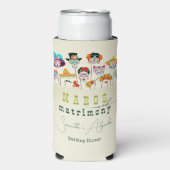 Margs & Matrimony Mexican Fiesta Couples Dusche Selters Dosenkühler (Seltzer Vorderseite)