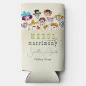 Margs & Matrimony Mexican Fiesta Couples Dusche Selters Dosenkühler (Rückseite)