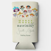 Margs & Matrimony Mexican Fiesta Couples Dusche Selters Dosenkühler (Vorderseite)