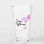 Margs & Matrimony Pink Margarita Brautparty Glas (Vorderseite)