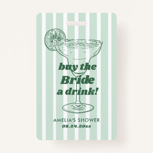 Margs & Matrimony Retro Bachelorette Brautparty Ausweis (Vorderseite)