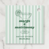 Margs & Matrimony Retro Bachelorette Brautparty Geschenkanhänger (Rückseite)