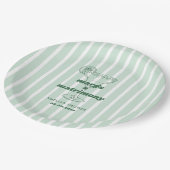 Margs & Matrimony Retro Bachelorette Brautparty Pappteller (Schrägansicht)