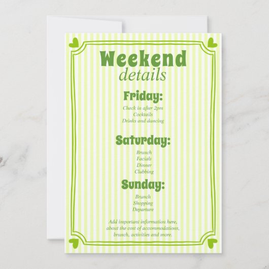 Margs & Matrimony scribble bachelorette Einladung (Rückseite)