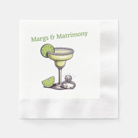 Margs & Matrimony Serviette (Vorderseite)