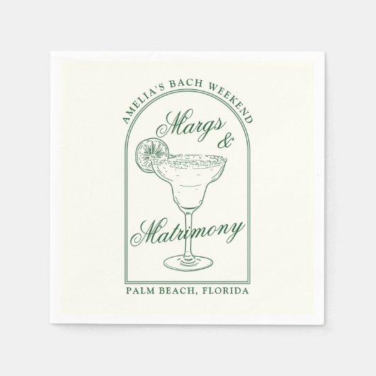 Margs & Matrimony Serviette (Vorderseite)