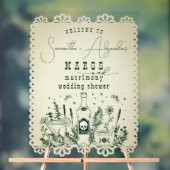 Margs Matrimony Skull Fiesta Couple Dusche Empfang Acrylschild (Neutral)