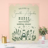 Margs Matrimony Skull Fiesta Couple Dusche Empfang Acrylschild (Hochzeit)