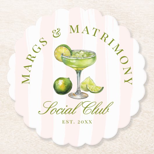 Margs & Matrimony Social Club Untersetzer (Vorderseite)